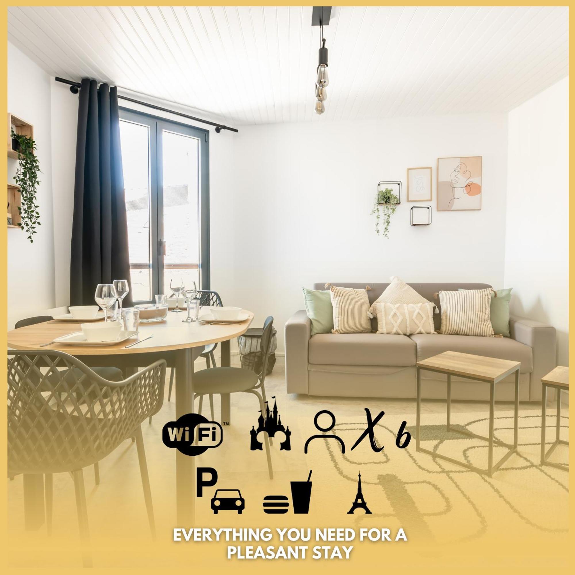 Le 27 - Appartement Cosy - Disney 15Min كْروسي لا شابيل المظهر الخارجي الصورة